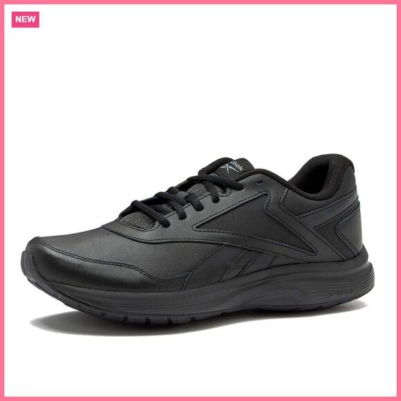 Leather and Textile Walking Sneakers with DMX Cushioning and Memory Foam
